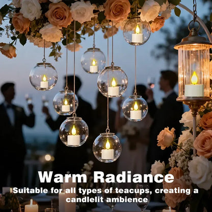 🔥6-Pack Rechargeable Tea Lights – Realistic Flicker & Remote Control