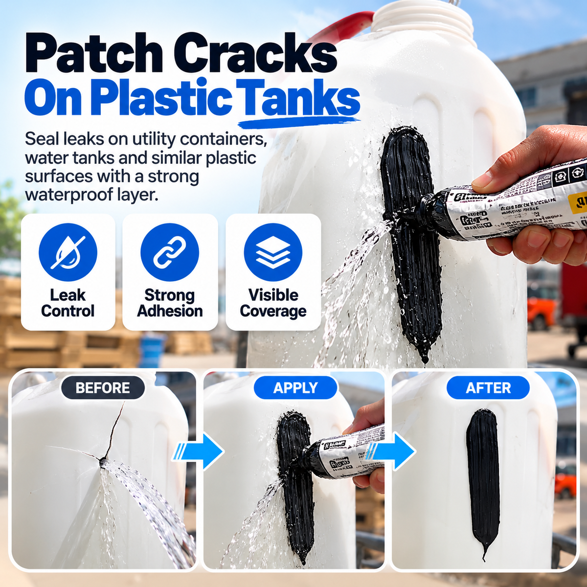 🏠💧 9900 Waterproof Leak Repair Sealant - Quick Roof & Crack Fix 🛠️ Multi-Surface Waterproof Sealing Paste