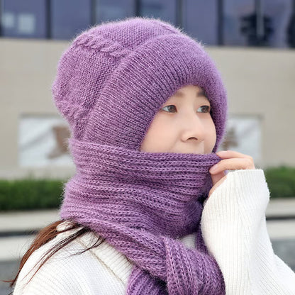 🎄Multi-Use Knitted Built-In Hood Scarf for Women