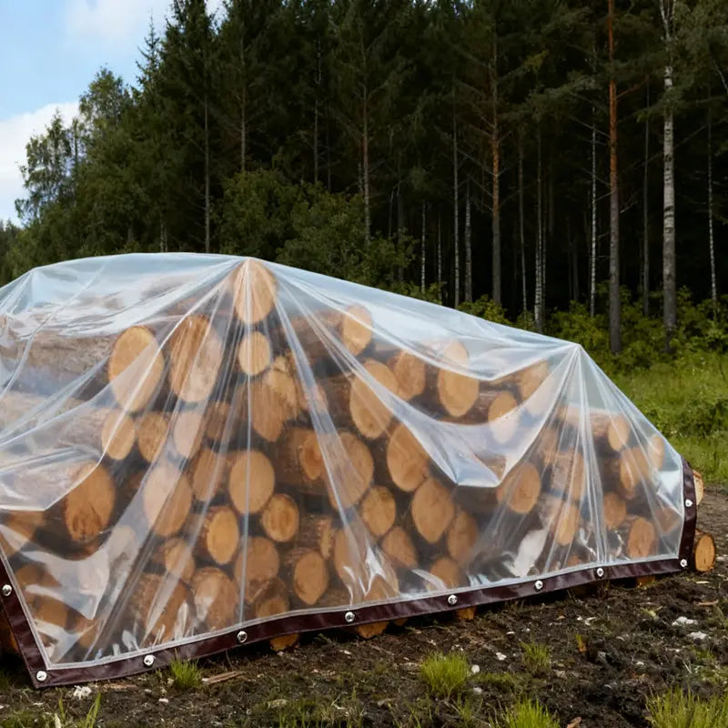 🌧️ Clear Waterproof Tarp – 🏡 Heavy Duty Outdoor Weather Protection Cover