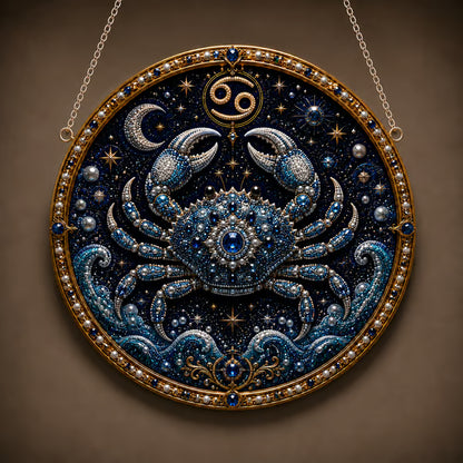 🔥Last Day 49% OFF - 12 Zodiac Signs Pearl Art Kit ♈🌙