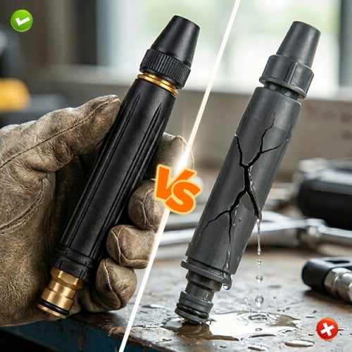 Heavy Duty Adjustable Twist Hose Nozzle Jet Sweeper Nozzle