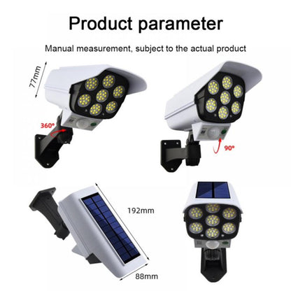 🚨 Solar Motion Security Light – PIR Sensor, Remote Control & Realistic Camera Design