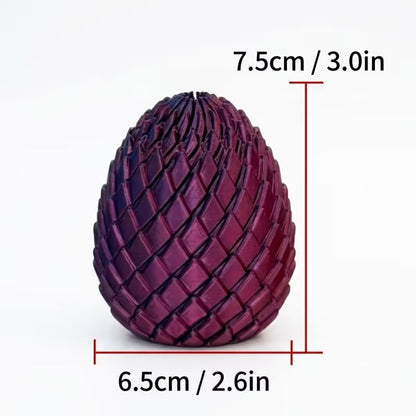 3D Printed Twisted Dragon Egg – Sensory Fidget & Stress Relief Toy