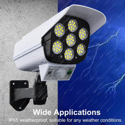 🚨 Solar Motion Security Light – PIR Sensor, Remote Control & Realistic Camera Design