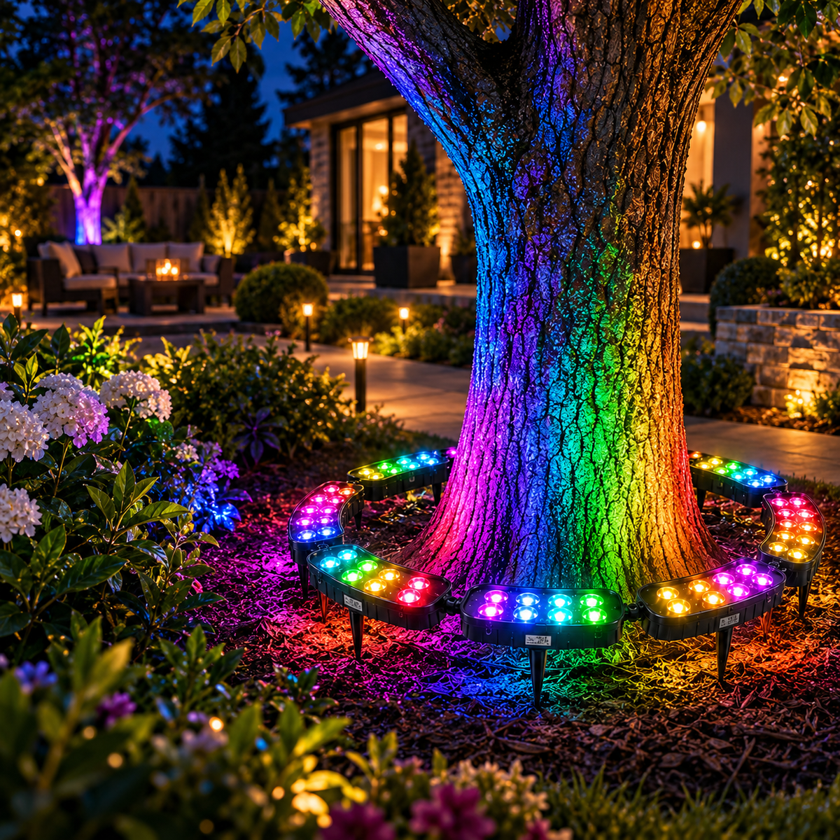 50% OFF✨ One Tree. Endless Colors. – Solar RGB Landscape Ring Light