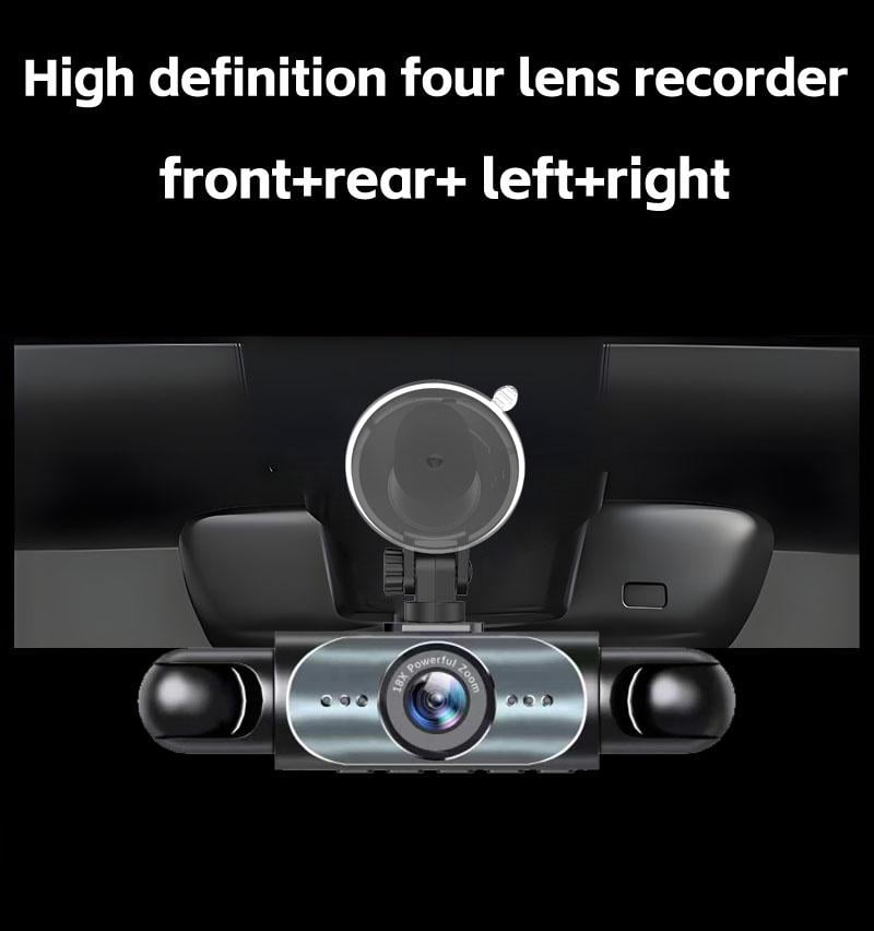 🎥 1080P HD Car Dash Camera | 🚘Infrared Night Vision, G-Sensor, Loop Recording & Adjustable Lenses