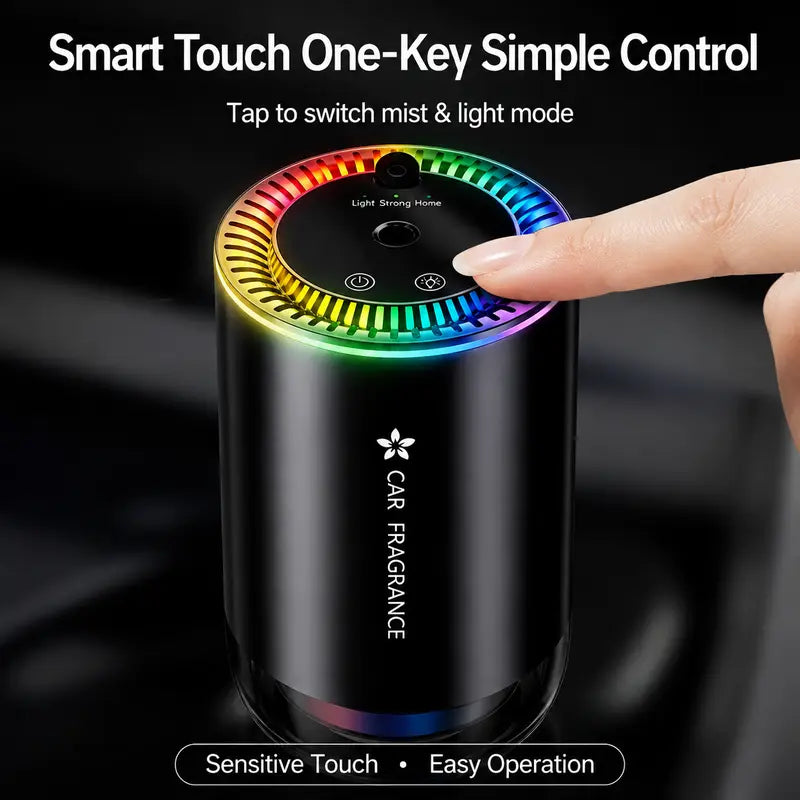✨ Smart Car Diffuser with RGB Ambient Light & Star Projector