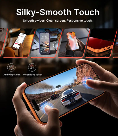 ⏰HD/Anti-Peeping Tempered Glass Screen Protector