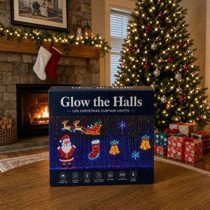 🎇Turn Any Window Into a Light Show.One Light Curtain. Endless Occasions.Create animated patterns, holiday scenes, custom messages and more — all from your phone.