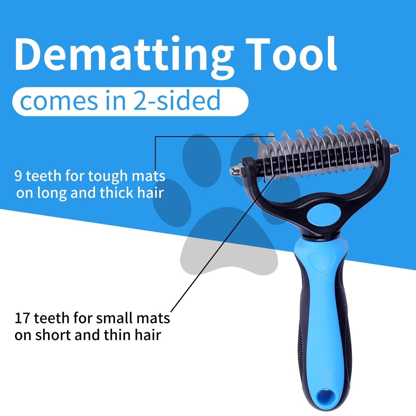 🔥Pet Grooming Brush-Double Sided Hurtless Shedding
