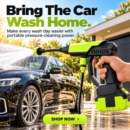 🚗💦 Portable Cordless Pressure Washer Gun – Powerful Car Wash & Outdoor Cleaning Made Easy! ✨