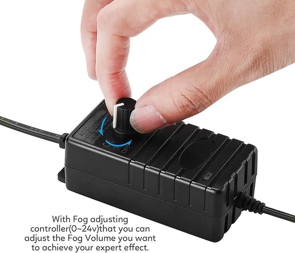 RGB Submersible Pond Mist Light, Stainless Steel Waterproof Fog Maker for Garden Yard Landscape Decor