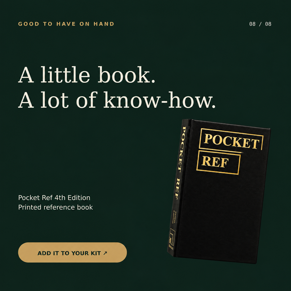 Pocket Ref 4th Edition | 150-Page Portable Reference Book