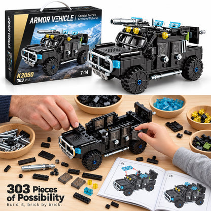 🚓 Military Armored Vehicle Building Blocks
