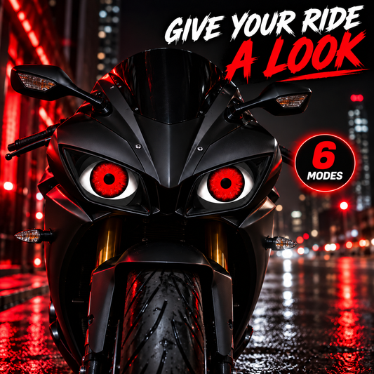 👁️Animated LED Eye Light for Motorcycles & Cars — Blink, Look & React