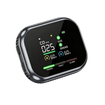 Limited-Time $10 OFF!🚨 6-in-1 Smart Home Safety Detector – CO, Gas, Smoke, Temperature & Humidity Alarm