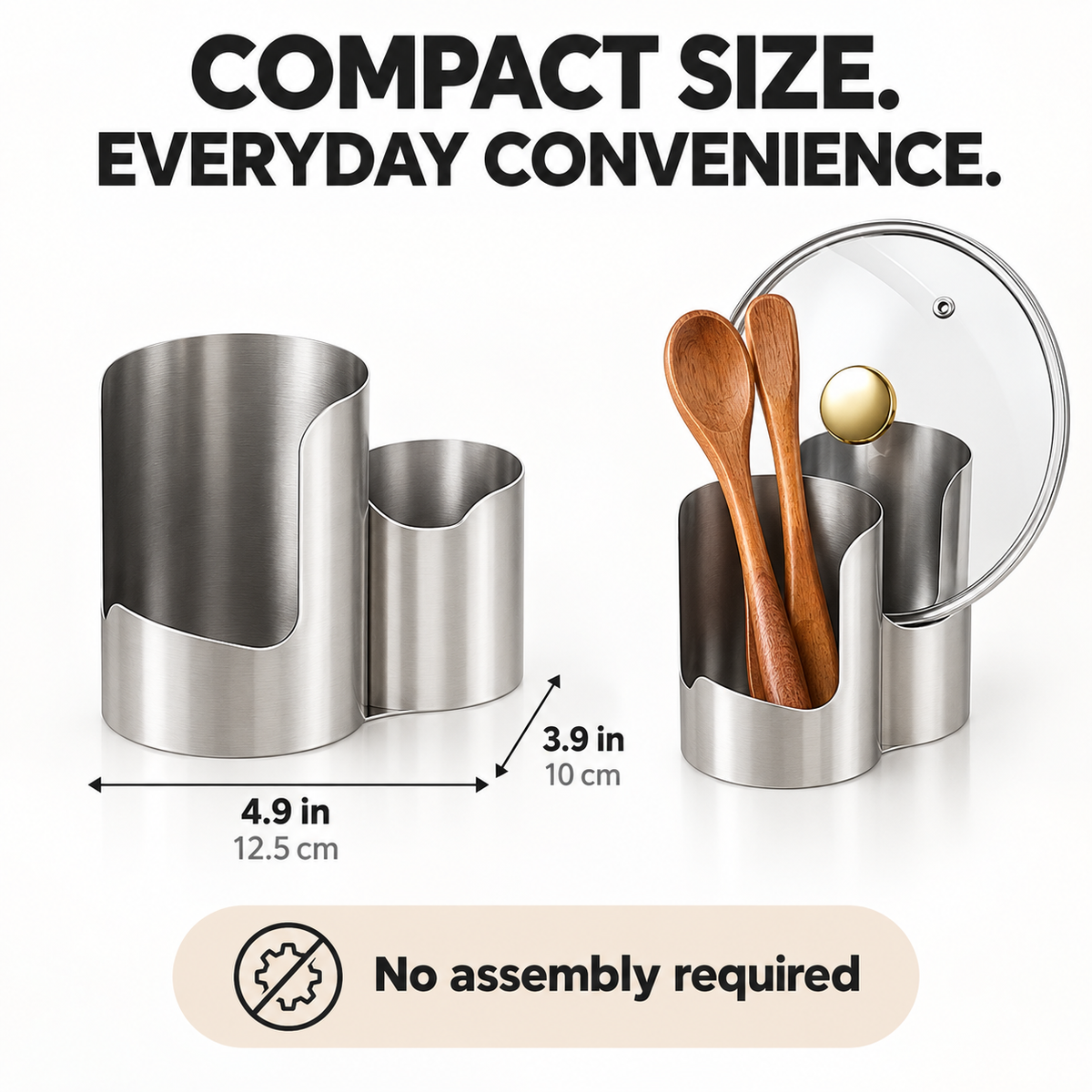 Stainless Steel Spoon & Lid Rest – Keep Counters Clean While Cooking