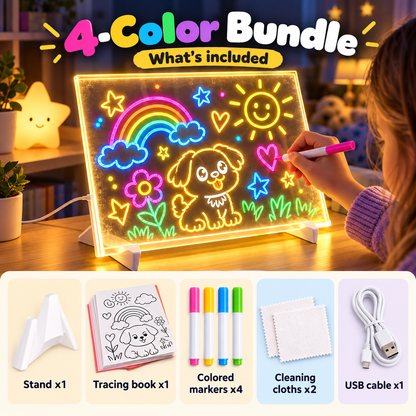 🎨Magic Drawing Board for Kids – 🌈Draw, Glow & Erase🎁 Fun Create Gift for Boys &Girls