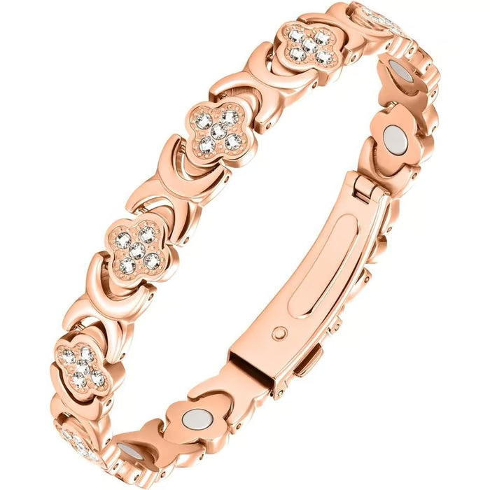 🏆Flash Sale⚡ 50K+ SOLD! ❤️‍🔥✨Four-leaf Clover Women Pure Copper Bracelets