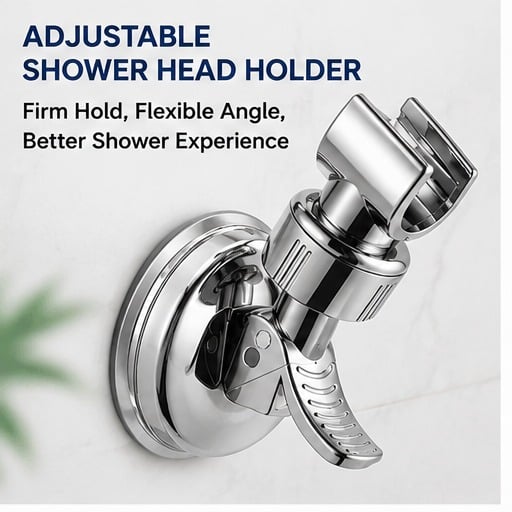 Adjustable Shower Head Holders Removable Suction Cup Shower Head Bracket No Drill Shower Head Bracket