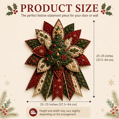 🎄Festive Quilted Christmas Door Hanging DIY Sewing Kit