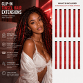🌈Clip-In Tinsel Hair Extensions – Create Fun, Colorful Hair In Minutes