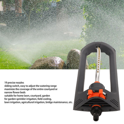 32FT Oscillating Lawn Sprinkler – Wide Coverage & 4 Spray Modes