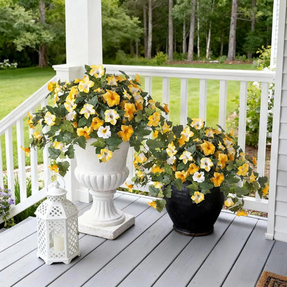 💥Limited stock 🌼 Fade-Proof, UV-Resistant Artificial Petunias – Vibrant, Colorfast Outdoor Flowers for Patio & Garden
