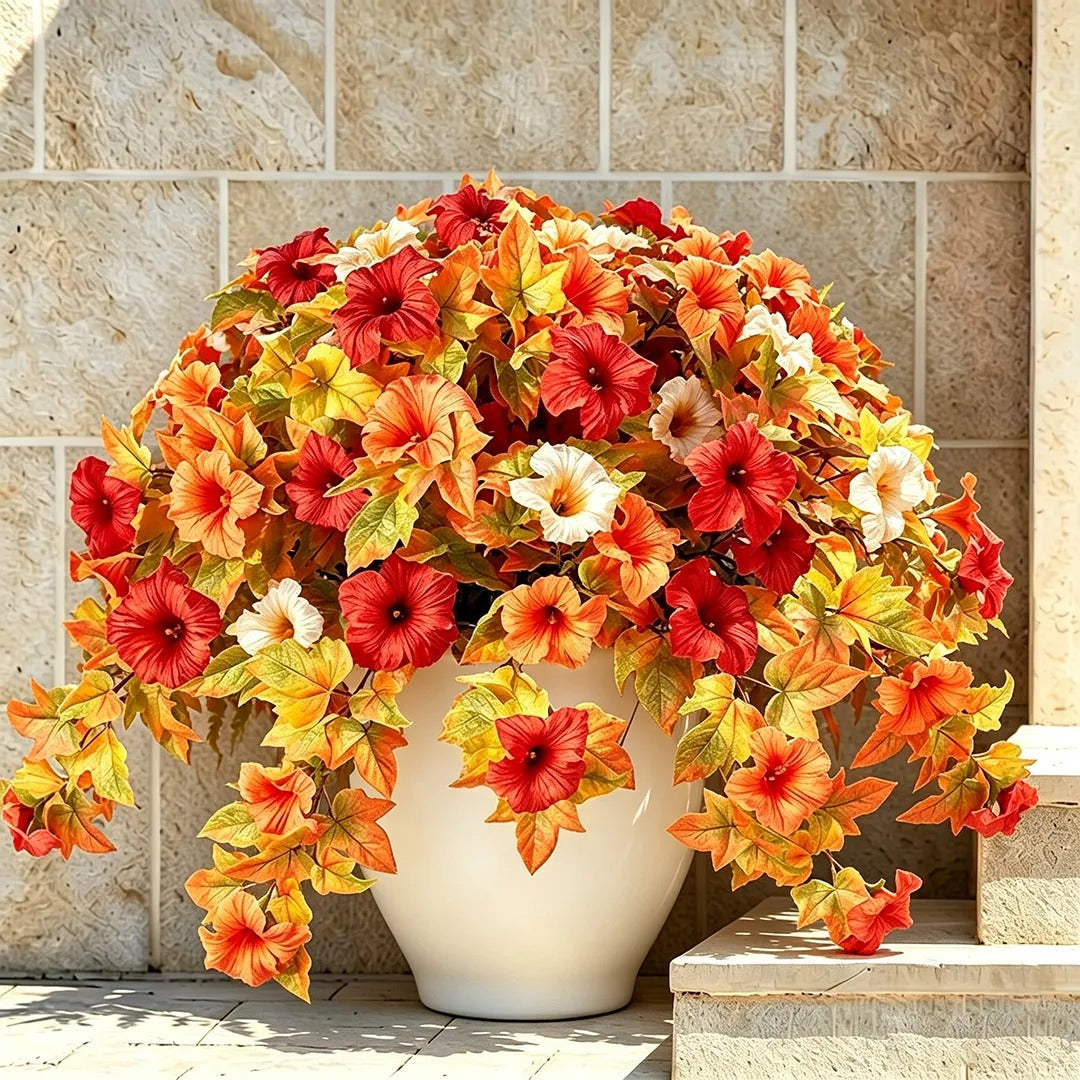 💥Limited stock 🌼 Fade-Proof, UV-Resistant Artificial Petunias – Vibrant, Colorfast Outdoor Flowers for Patio & Garden