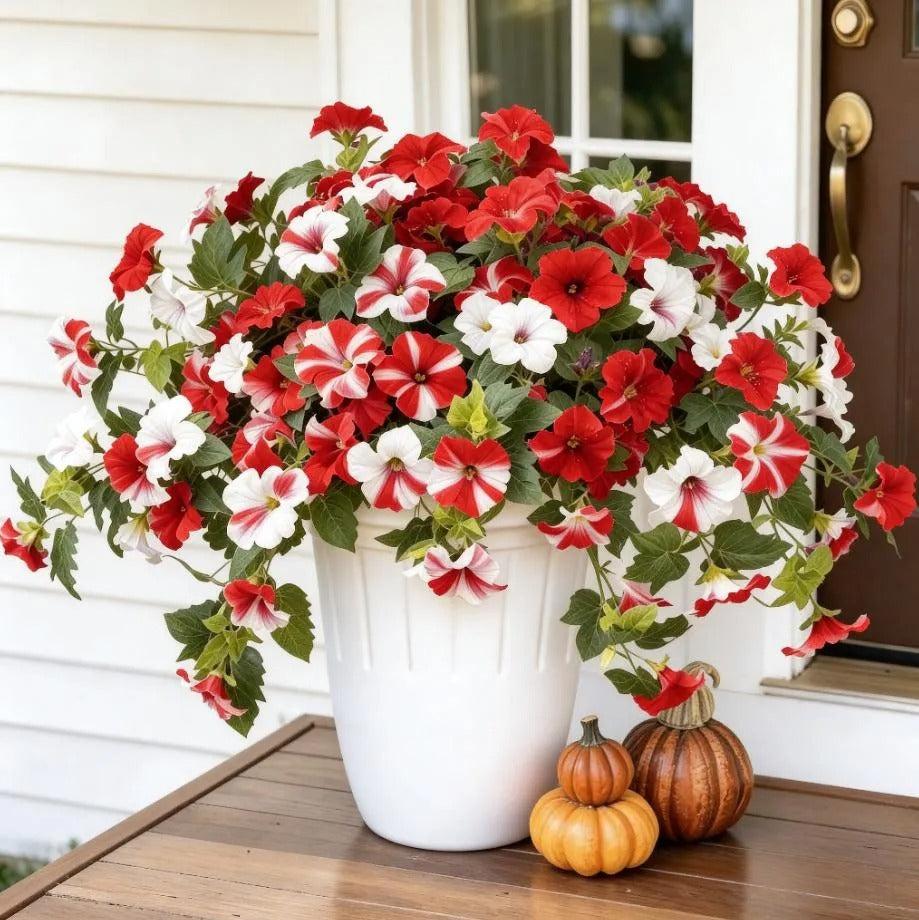 💥Limited stock 🌼 Fade-Proof, UV-Resistant Artificial Petunias – Vibrant, Colorfast Outdoor Flowers for Patio & Garden