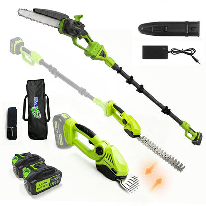 itoolmax 6 in 1 cordless hedge trimmer pole saw main pciture