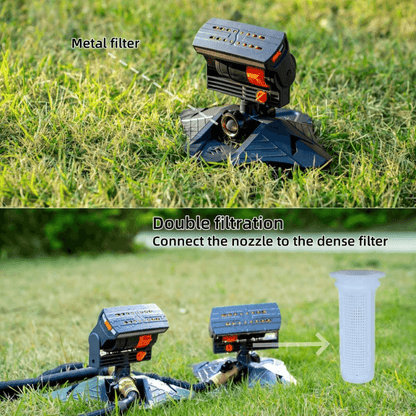 itoolmax oscillating sprinkler double filtration