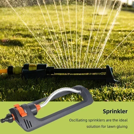 32FT Oscillating Lawn Sprinkler – Wide Coverage & 4 Spray Modes
