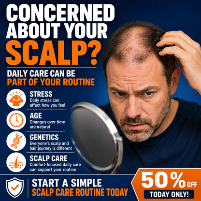 🔴 Wearable LED Scalp Care Cap – Rechargeable, Gentle Scalp Massage & Relaxation, Anytime, Anywhere