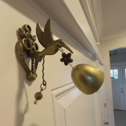 🔔 Vintage Animal Wall Bell – Antique Brass-Style Door & Garden Chime