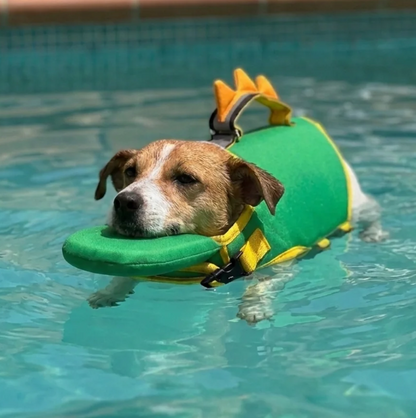 Canine float vest - after