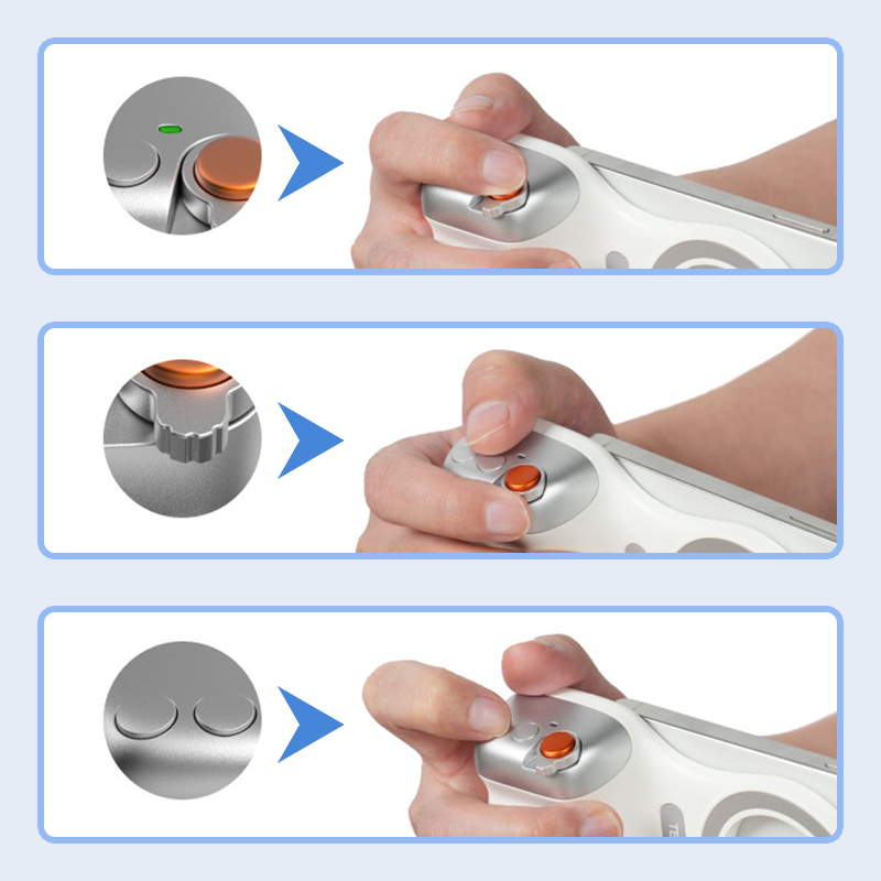 Camera grip physical controls