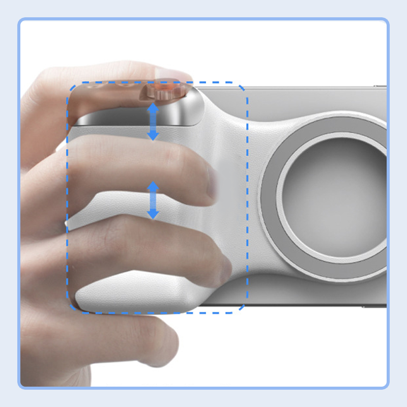 Ergonomic phone camera grip