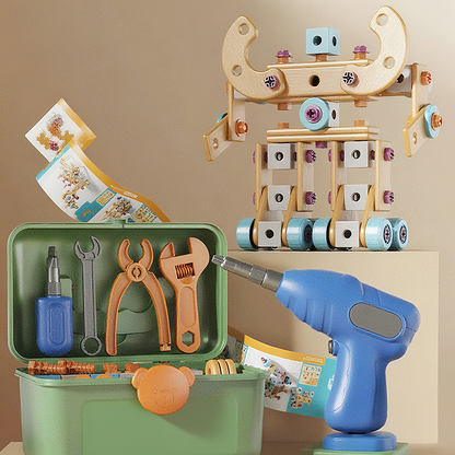 🧰 50% OFF🧩 Children's tool kit, fun DIY, develops children's practical skills🎪🔩