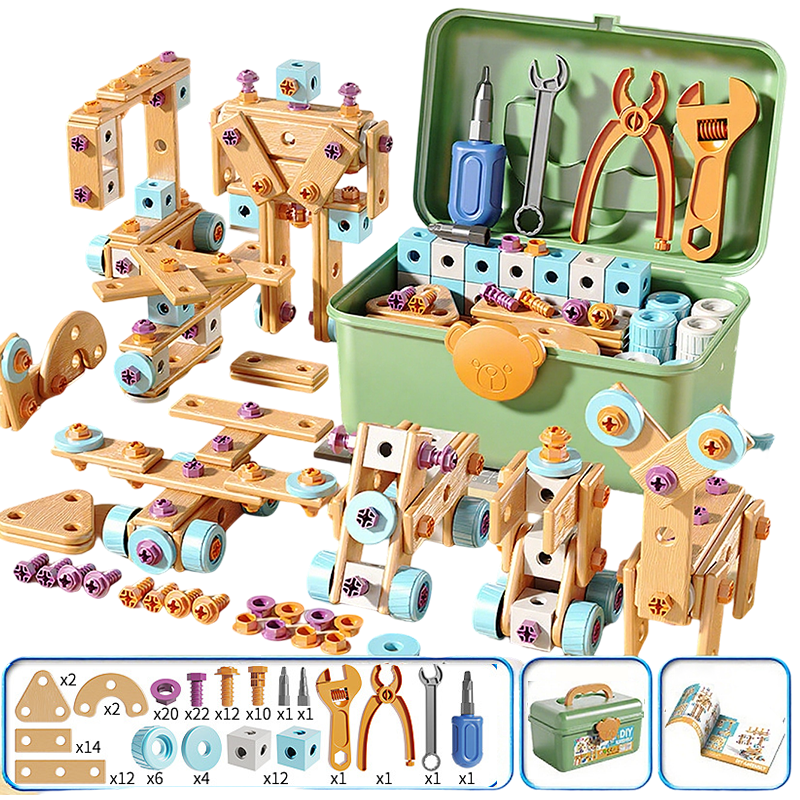 🧰 50% OFF🧩 Children's tool kit, fun DIY, develops children's practical skills🎪🔩