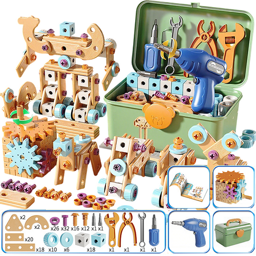 🧰 50% OFF🧩 Children's tool kit, fun DIY, develops children's practical skills🎪🔩