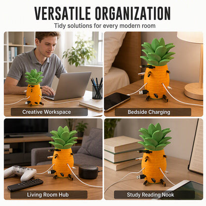 📢📢50% OFF !! ⏰Creative Pineapple Desk Cable Organizer