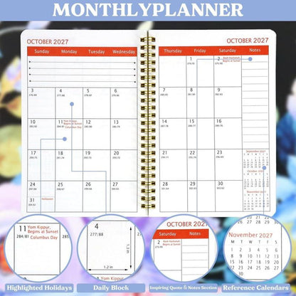 🔥Last Day 70% OFF🐮 2026-2030 Calendar 📅cartoon Highland cow themed cover design, annual calendar planning, 60 month labels