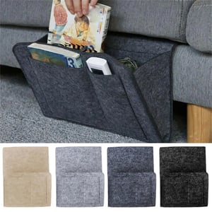 🥳2026 HOT SALE🥳💞50K+ SOLD! 🛏️ Bedside Hanging Storage Bag‑Multi‑Pocket Bed Caddy Organizer, Felt Hanging Pouch for Dorm Bunk Bed Hold Tablet Book Phone Stationery