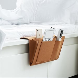 🥳2026 HOT SALE🥳💞50K+ SOLD! 🛏️ Bedside Hanging Storage Bag‑Multi‑Pocket Bed Caddy Organizer, Felt Hanging Pouch for Dorm Bunk Bed Hold Tablet Book Phone Stationery