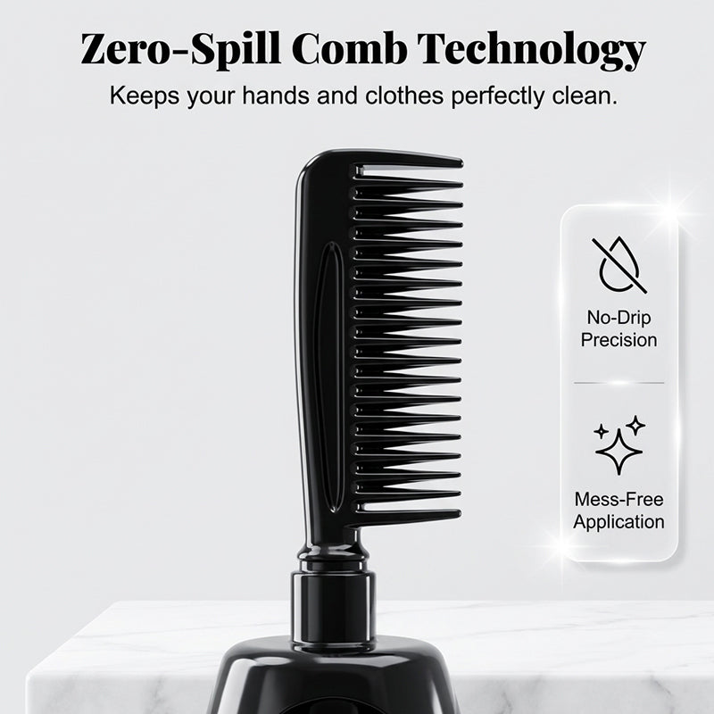 Plant-Based Hair Dye with Built-In Comb