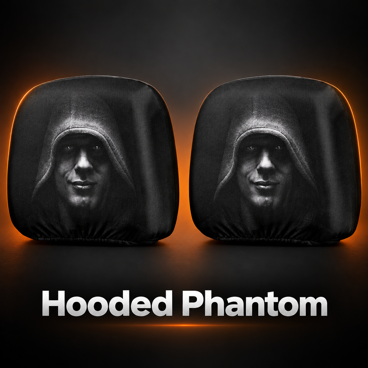 Scary Halloween Car Headrest Covers – 2-Pack