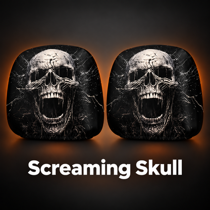 Scary Halloween Car Headrest Covers – 2-Pack
