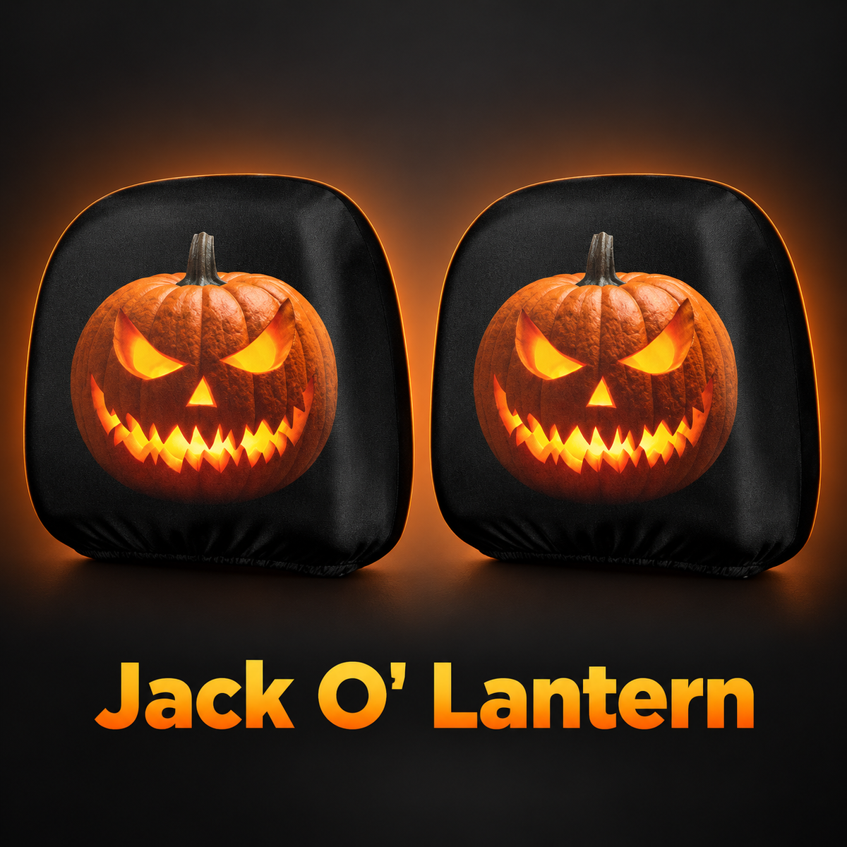 Scary Halloween Car Headrest Covers – 2-Pack